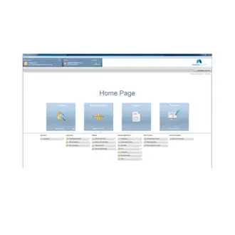 SentrySuite software solution data interface homepage.
