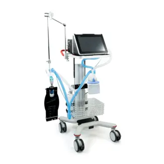 Vyaire's next-generation bellavista 1000 ventilator on a portable cart.